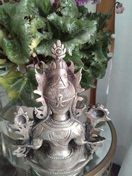 ✨骨董品／仏像✨ Amazon.co.jp: 仏像 骨董品 観音様 仏様 蓮の花 お座り : ホーム